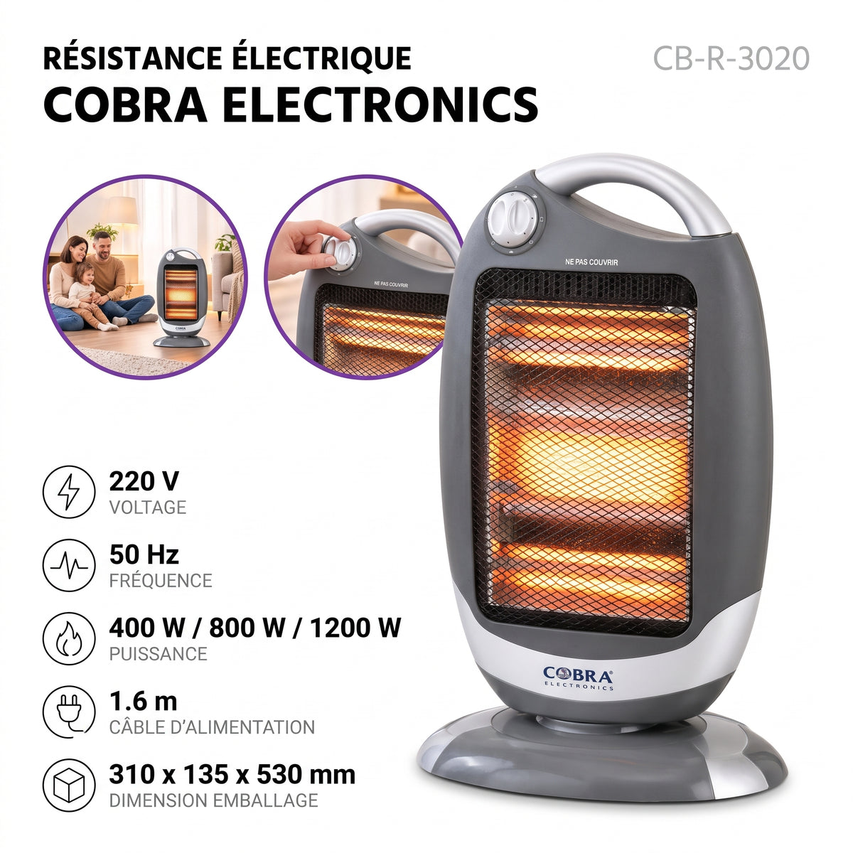 Cobra - CB-R-3020 – Résistance Electrique