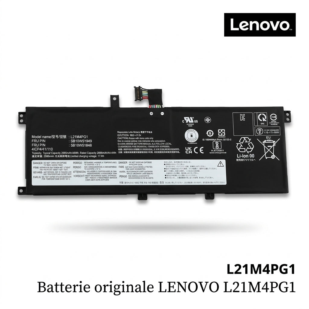 Batterie originale LENOVO L21M4PG1