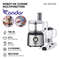 Condor – RC-MM1SN – Robot Multifonction - Bol 2,3 L et Puissance 750 W