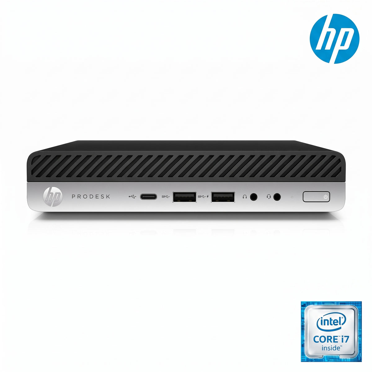 HP ProDesk 600 G3 Mini avec Ecran 20 Pouces - Core i3 6e Generation - 4GB - 256GB - Etat Excellent