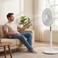 Elite99 ELT-1535 – Ventilateur Multiposition 2-en-1 (Pied et Bureau) – Télécommande