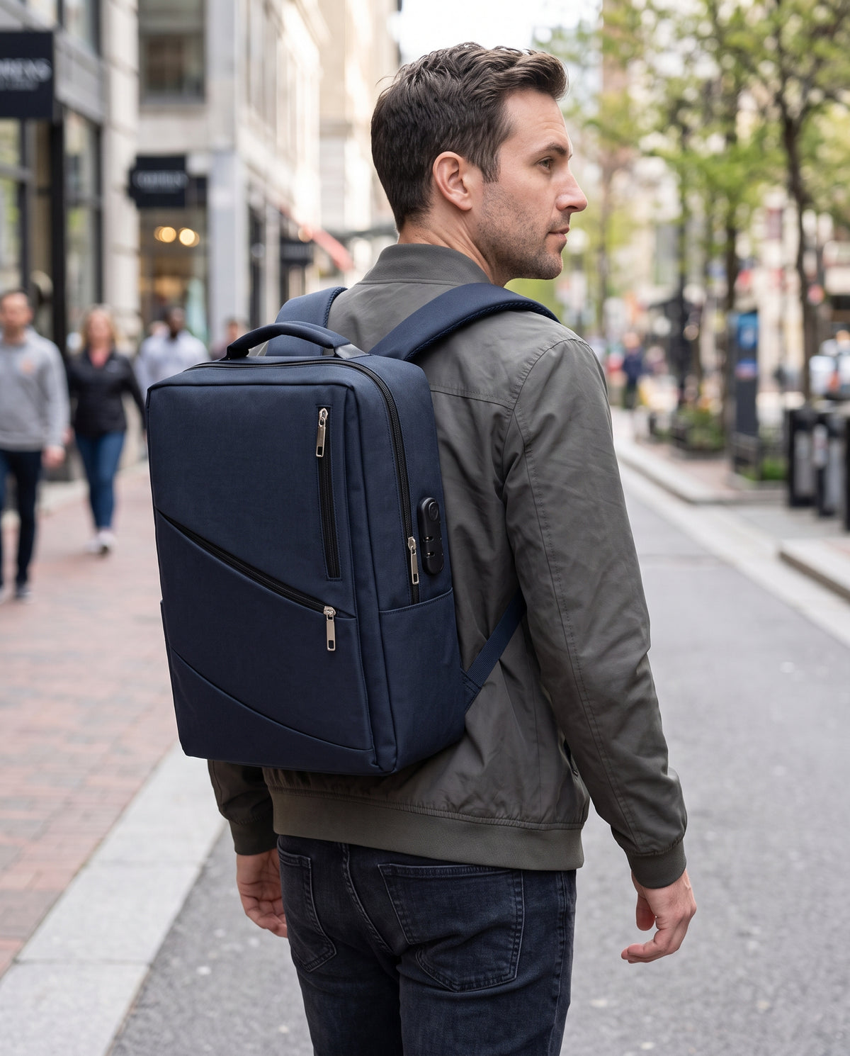 Sac à Dos pour Ordinateur Portable 15" - Bleu Marine