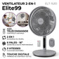 Elite99 ELT-1530 – Ventilateur 2-en-1 (Bureau et Mur) Digital – Puissance 16 Pouces