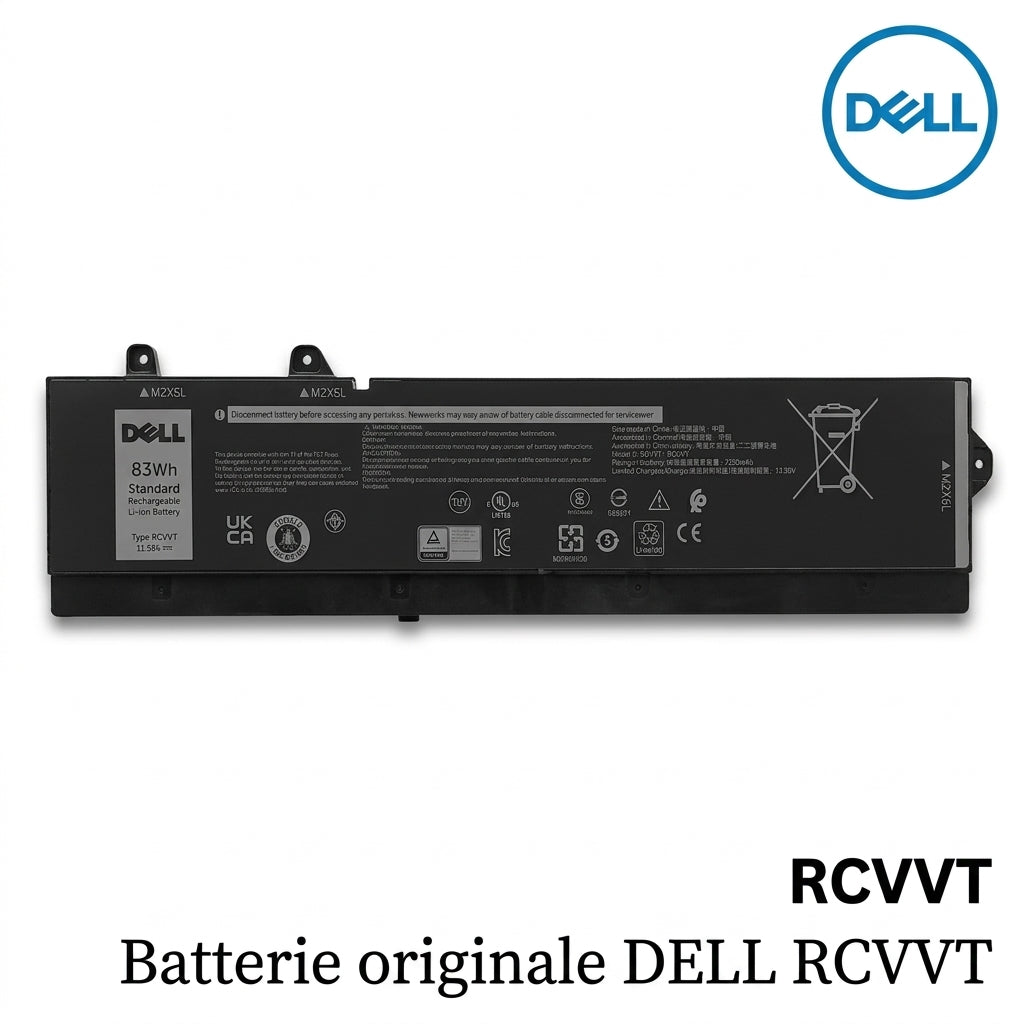 Batterie originale DELL RCVVT