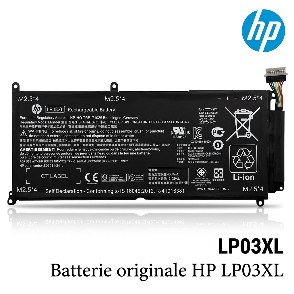 Batterie originale HP LP03XL