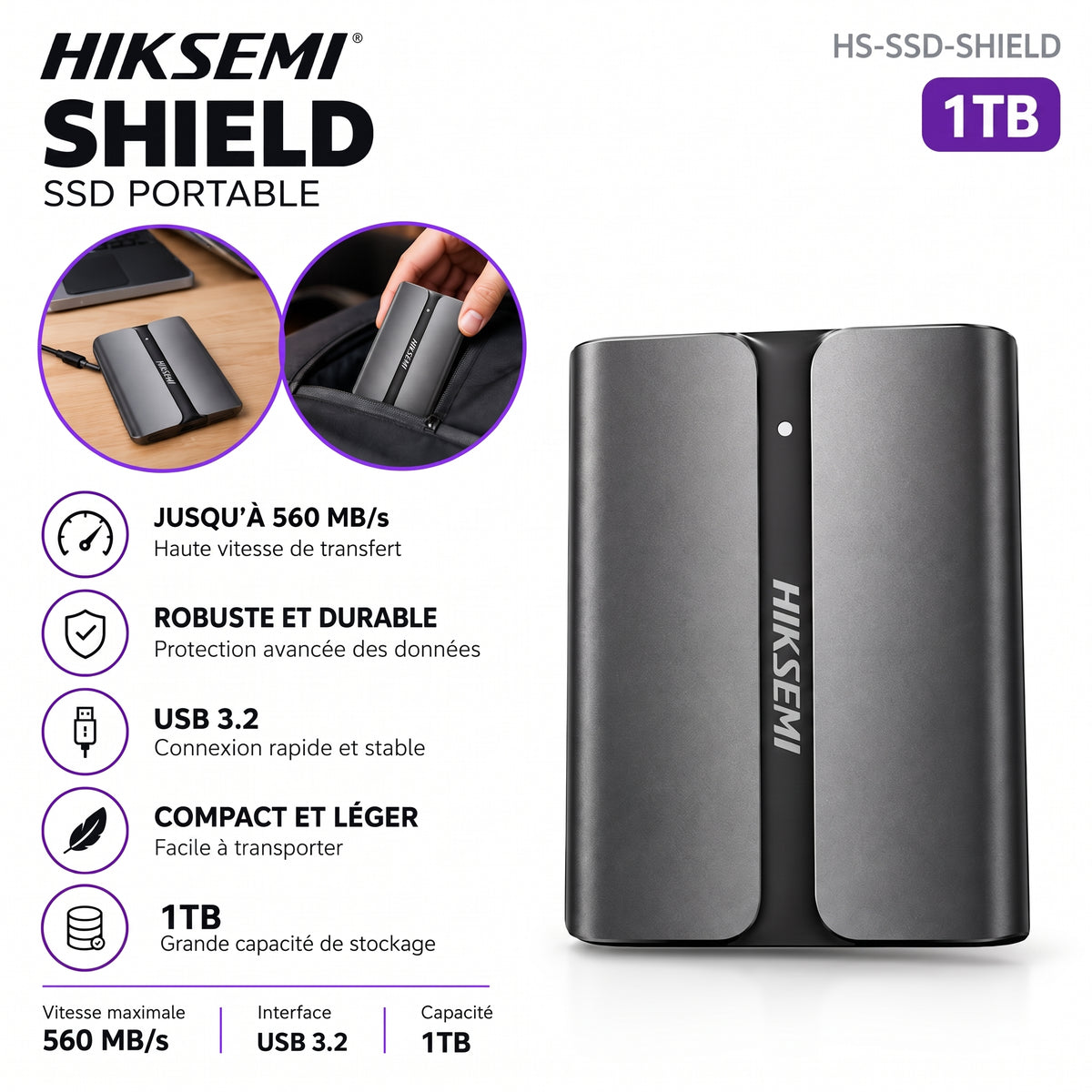 HIKSEMI SHIELD SSD Portable 1TB