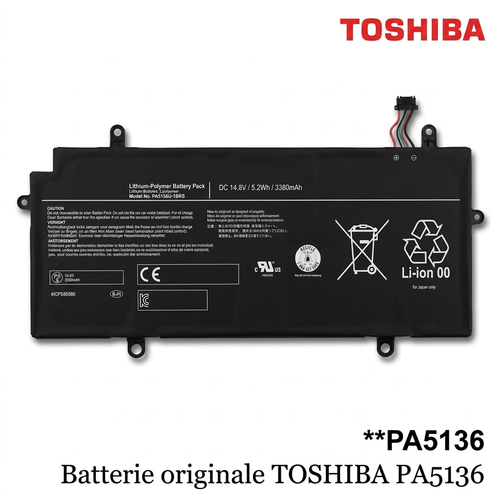 Batterie originale TOSHIBA PA5136