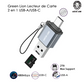 Green Lion Lecteur de Carte 2 en 1 USB-A/USB-C 480Mbps