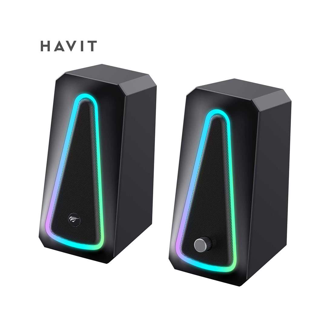 HAVIT Gamenote SK208 Pro – Haut-Parleurs Stéréo RGB pour PC