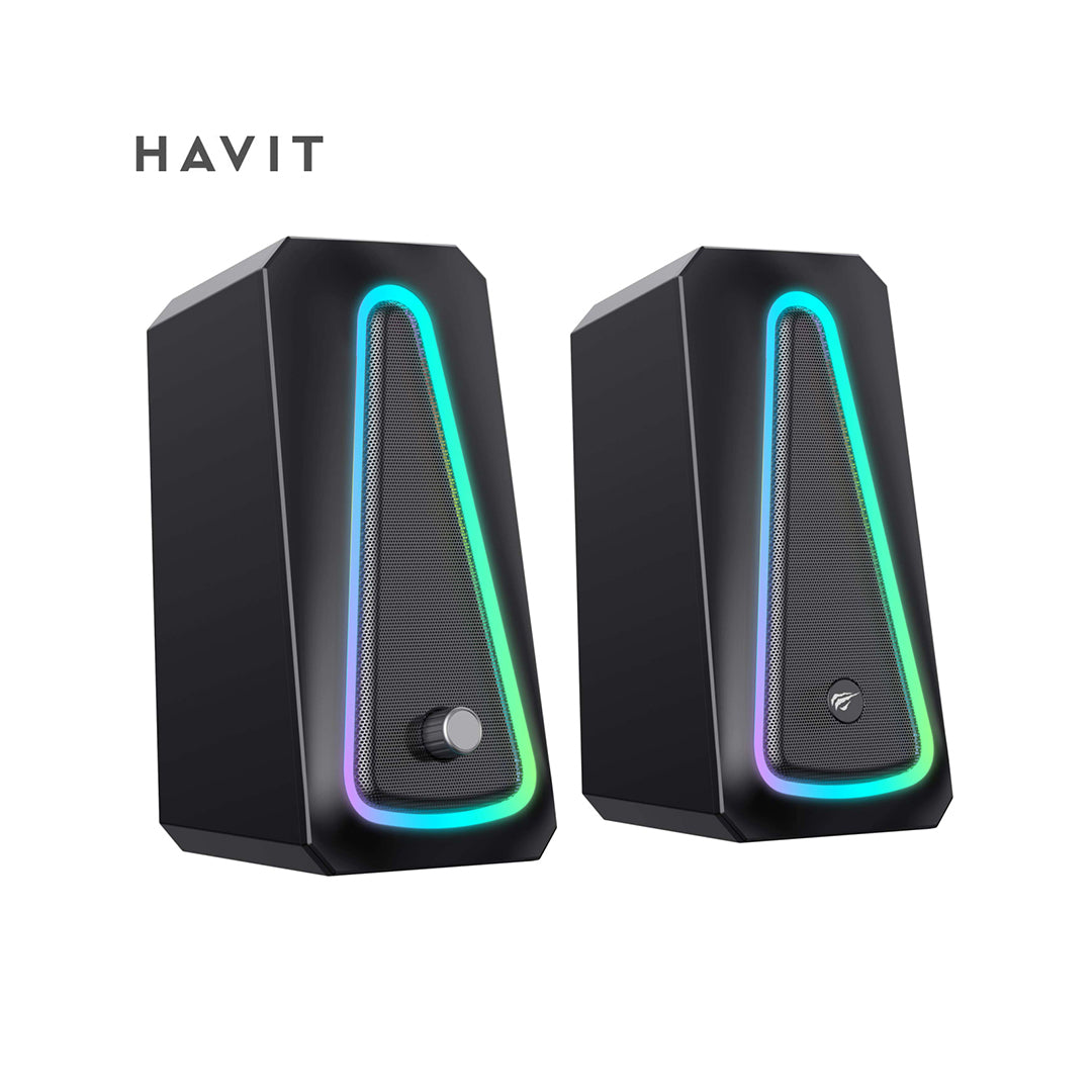 HAVIT Gamenote SK208 Pro – Haut-Parleurs Stéréo RGB pour PC