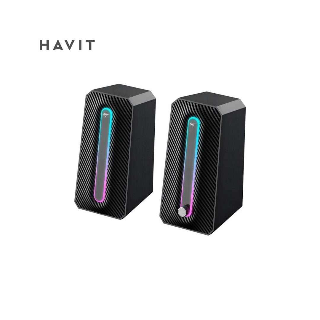 HAVIT Gamenote SK216 – Haut-Parleurs Stéréo RGB pour PC