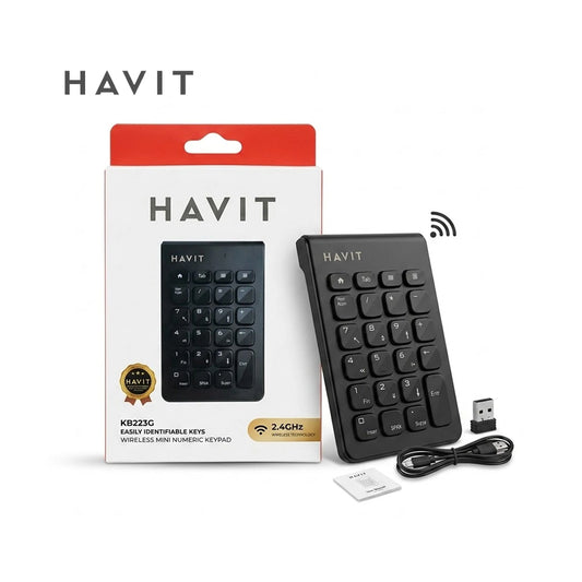 HAVIT KB223G – Pavé Numérique Sans Fil 2.4 GHz USB