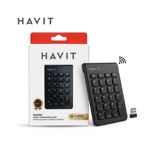 HAVIT KB223G – Pavé Numérique Sans Fil 2.4 GHz USB