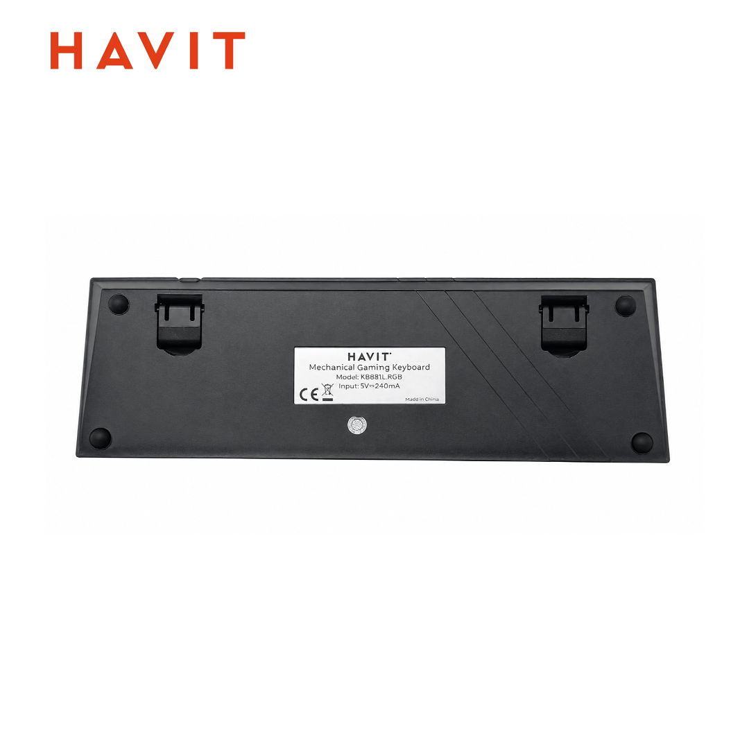 HAVIT KB881L Clavier Mécanique Gaming 68 Touches – Rétroéclairé RGB