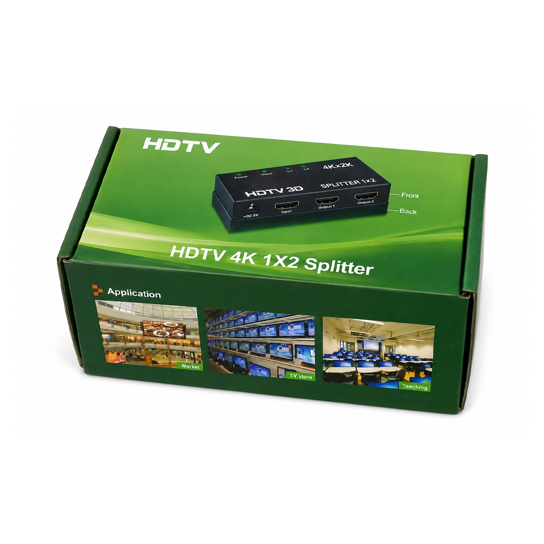HDTV 4K 1x2 Splitter, répartiteur HDMI 4K@30Hz vers 2 écrans