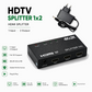 HDTV 4K 1x2 Splitter, répartiteur HDMI 4K@30Hz vers 2 écrans