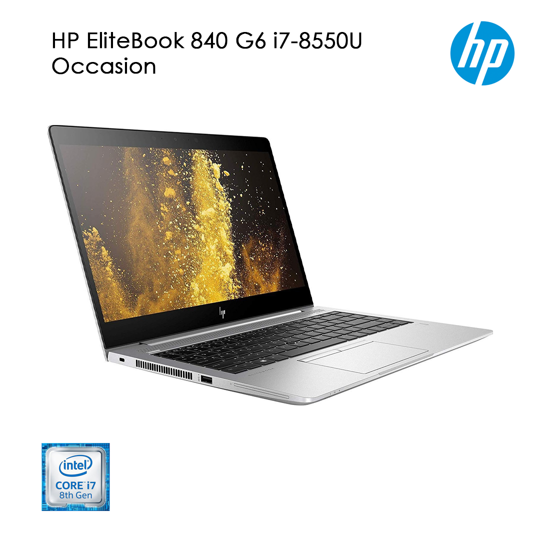 HP EliteBook 840 G6 – Intel Core i7-8550U | 8GB / 16GB RAM | SSD 256GB ou 512GB | Écran 14″ Full HD | État Excellent