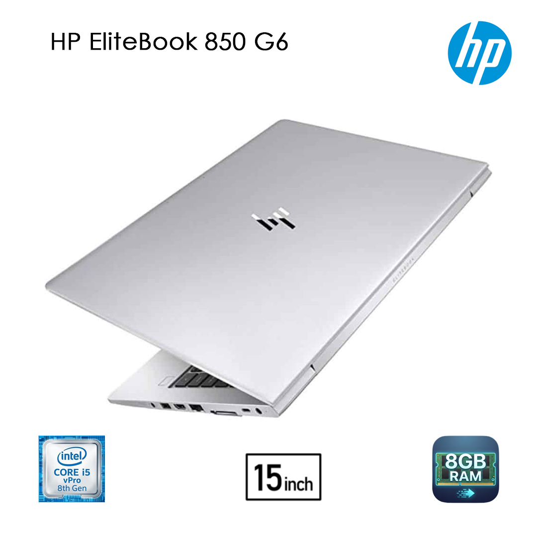 HP EliteBook 850 G6 - Intel Core i5 8ème Gén.  Écran 15.6 pouces Full HD Tactile