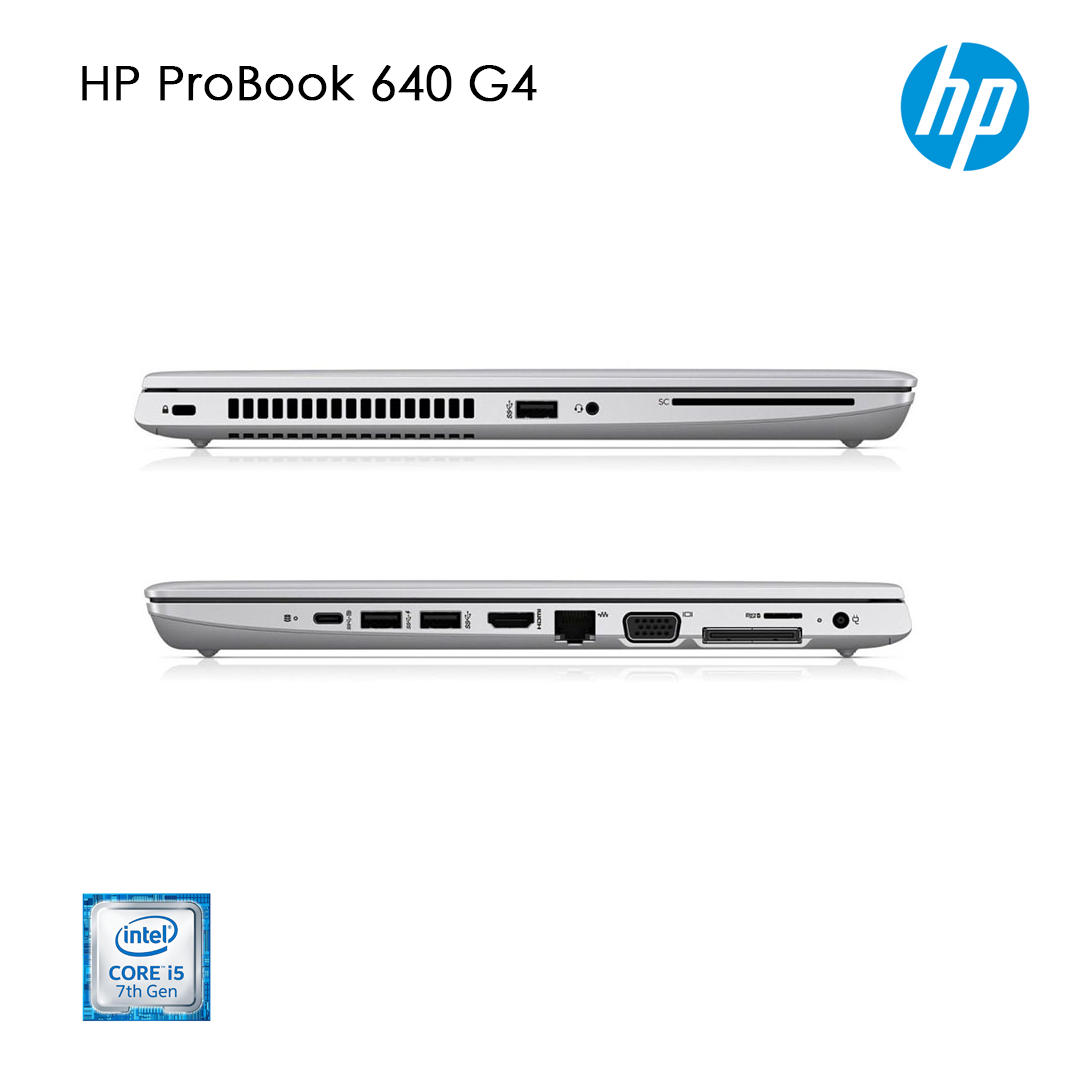 HP ProBook 640 G4 – Intel Core i5 (7ème Génération) | 8GB / 16GB RAM | SSD 256GB ou 512GB | Écran 14″ FHD | État Excellent