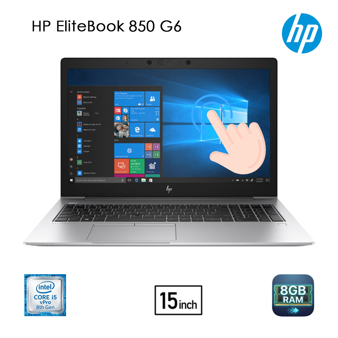 HP EliteBook 850 G6 - Intel Core i5 8ème Gén.  Écran 15.6 pouces Full HD Tactile