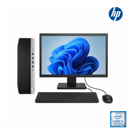 HP EliteDesk 800 G3 SFF Core i5 6EM / 8GB /256GB| Ecran 20 Pouces État Excellent