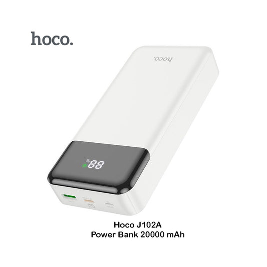 Hoco J102A – Power Bank 20000 mAh USB avec Écran LED