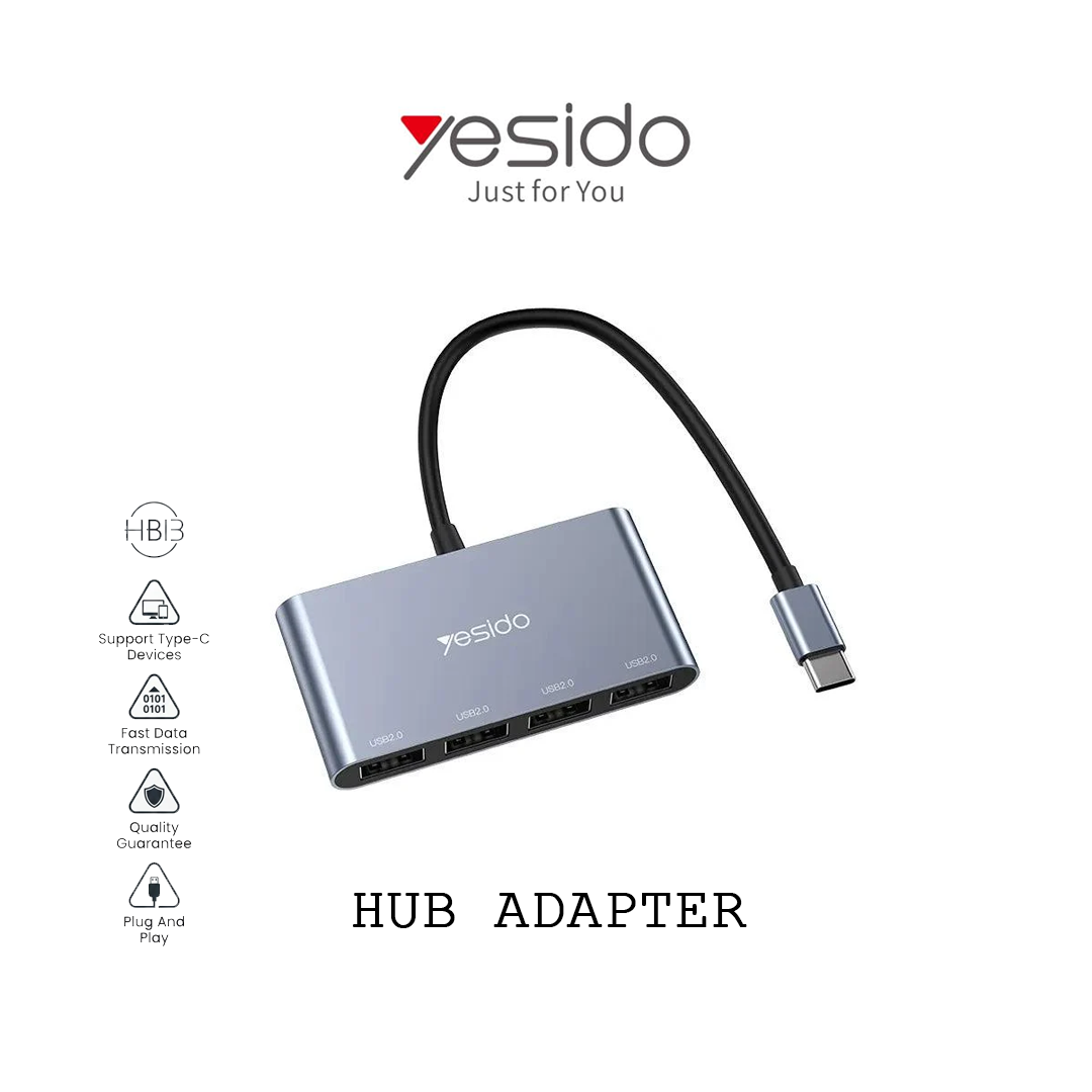 Hub USB-C Yesido HB13 - Adaptateur Multi-ports