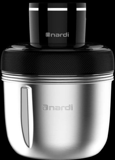 Nardi – NHA100XB – Hachoir 5 en 1 - Puissance 350 W et 3 Bols Inox