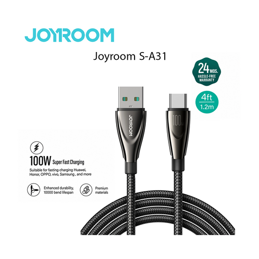 Joyroom S-A31 Cable de Données USB-C 100W Super Fast Charging - 1.2m