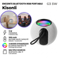 Kisonli G3 5W - Enceinte Bluetooth RGB Portable Blanc