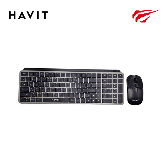 Kit Combo Clavier Souris Sans Fil HAVIT – Double Mode 2,4 GHz – KB836WB