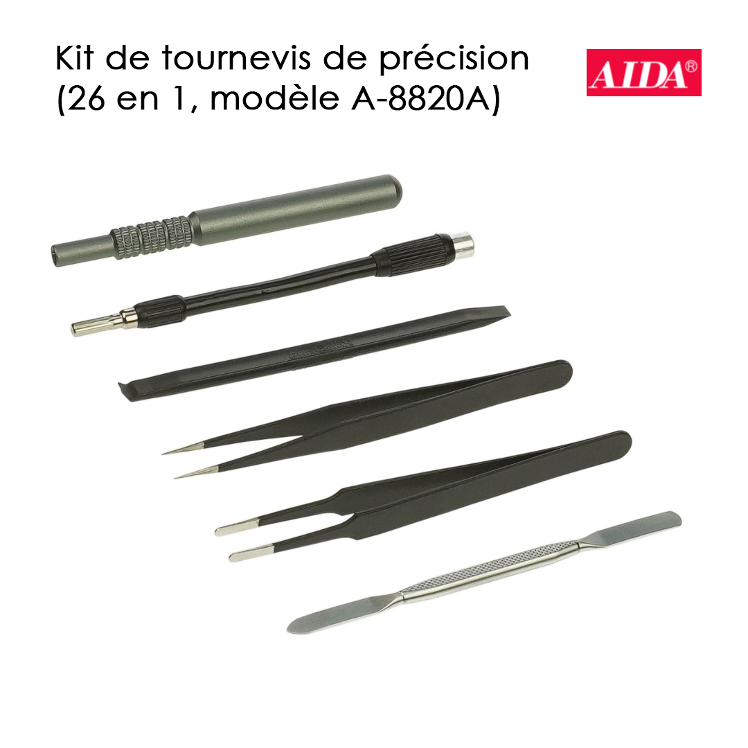 ALDA A-8820A - Kit de Tournevis de Précision 26 en 1