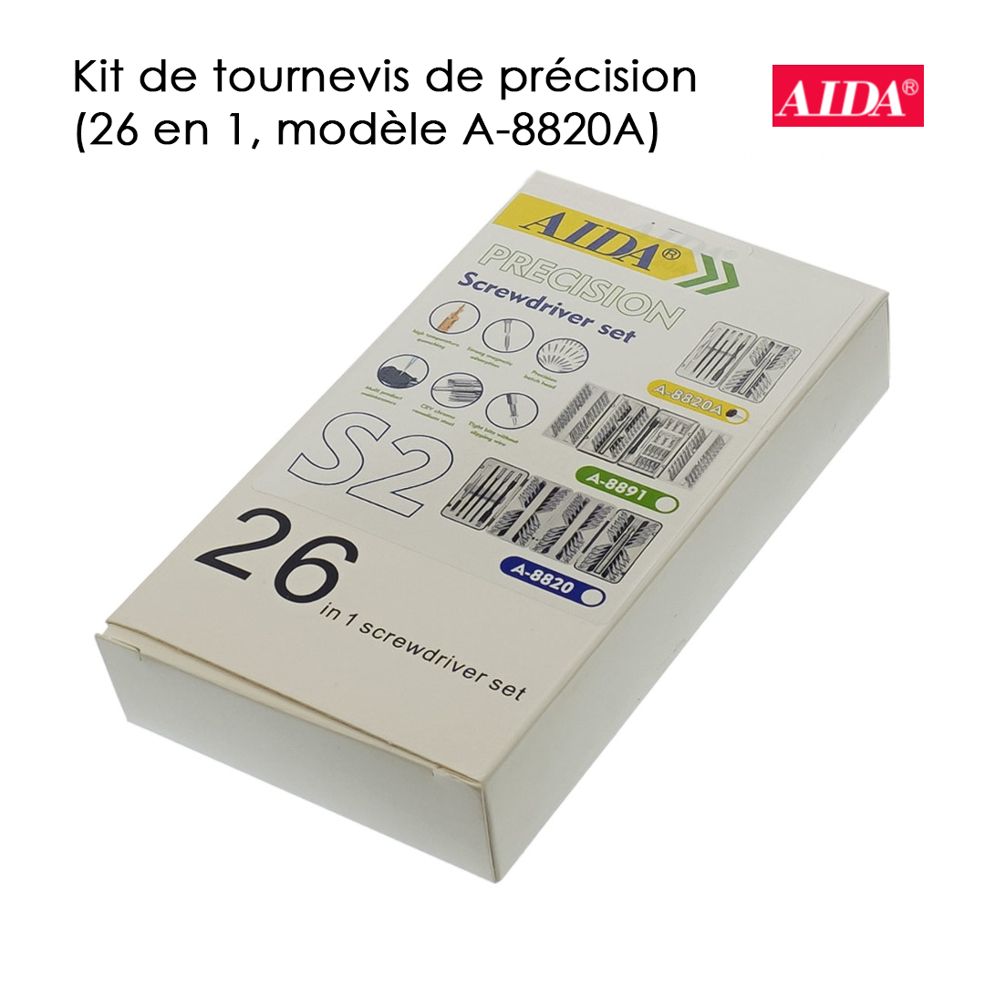 ALDA A-8820A - Kit de Tournevis de Précision 26 en 1