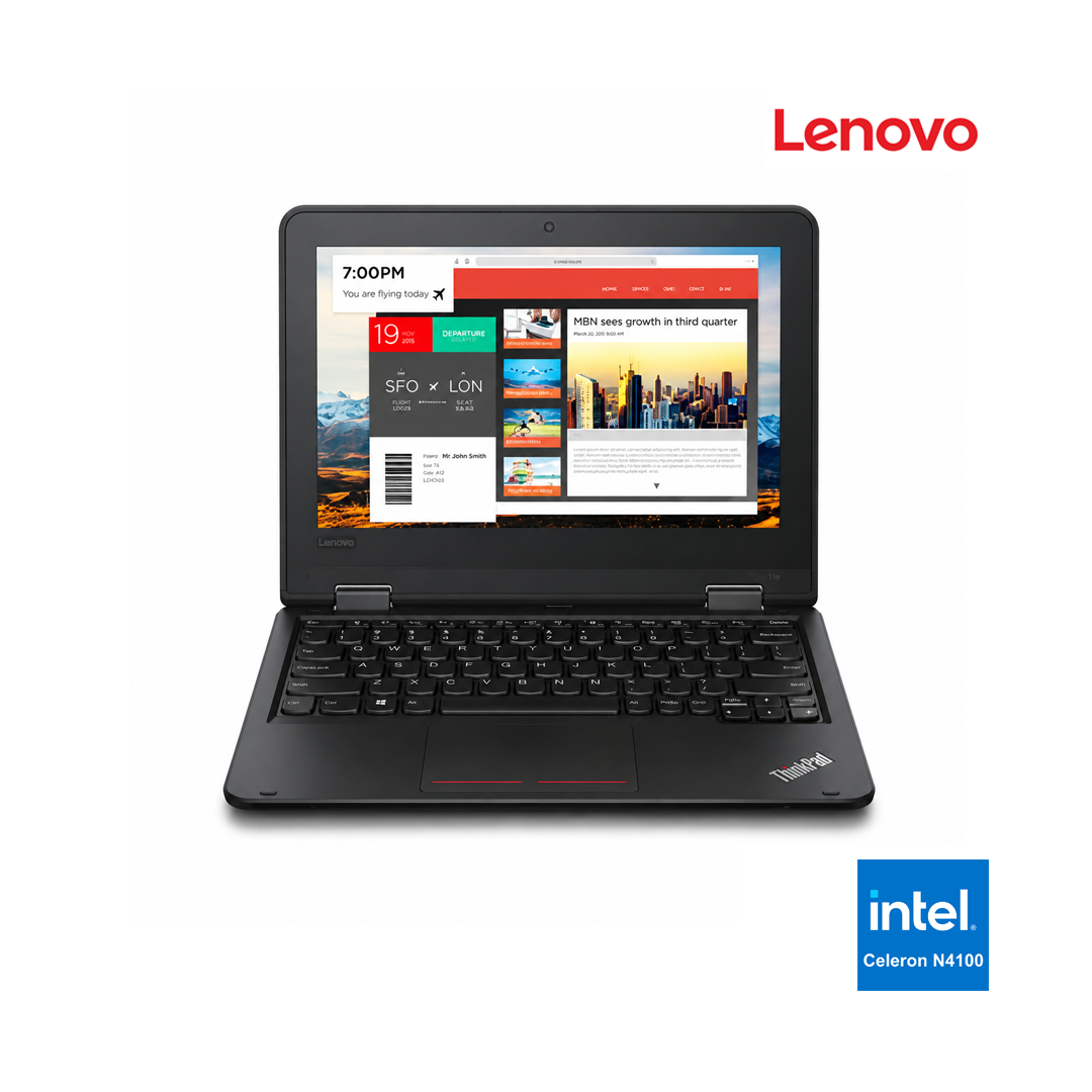 Lenovo Yoga 11E – Intel® N4100| RAM 8GB/16GB | SSD 128 GB | Écran 11.6″ Full HD | Tactile | x360 | Utilisé – Excellent État