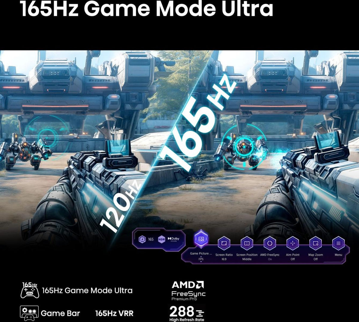 Hisense 65U7Q – Téléviseur 65 Pouces 4K UHD Smart TV (ULED MiniLED / 165Hz / VIDAA OS)