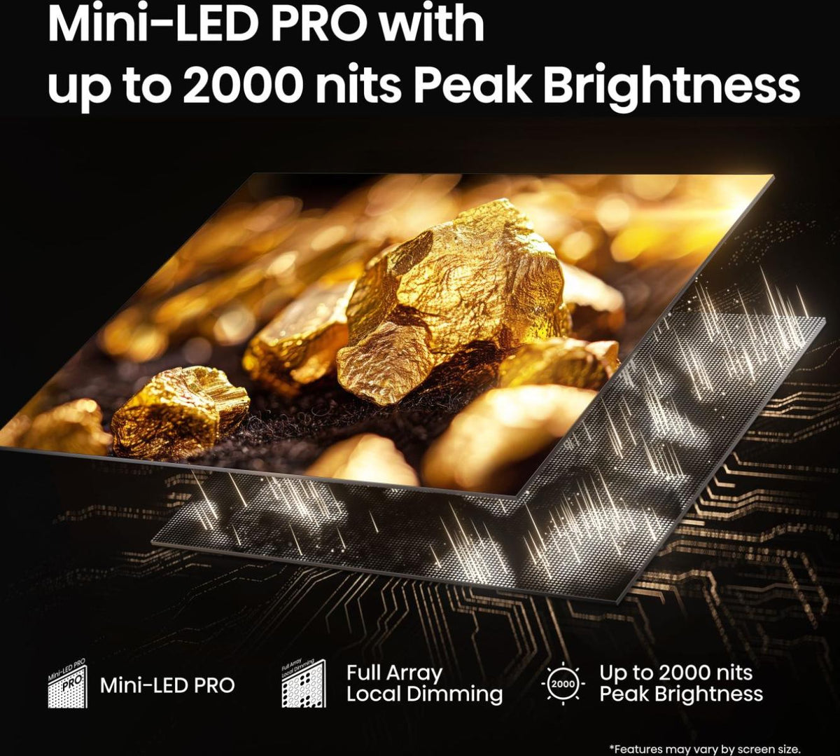 Hisense U7Q PRO – Téléviseur 75 Pouces 4K UHD Smart TV (ULED MiniLED / 165Hz / VIDAA OS)