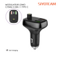 Mini Chargeur de Voiture SIYOTEAM C704Q – 36W | 2x USB-A + USB-C | PD & QC 4.0+ | FM Bluetooth