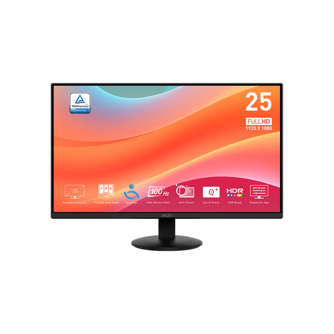 MSI PRO MP252L – Écran 24,5″ Full HD (1920 × 1080) – 100 Hz | État Neuf