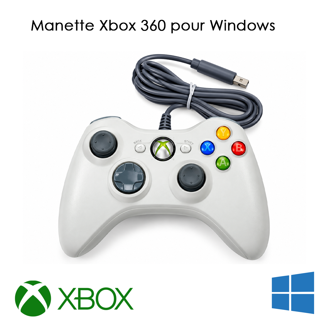 Manette Xbox 360 pour Windows / Xbox Blanc