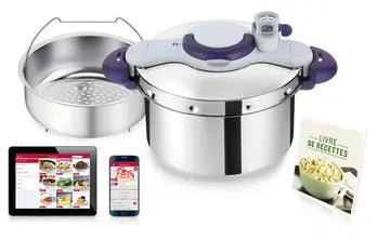 Seb Clipso Minut' Perfect P4624800 – Autocuiseur 7,5L Violet