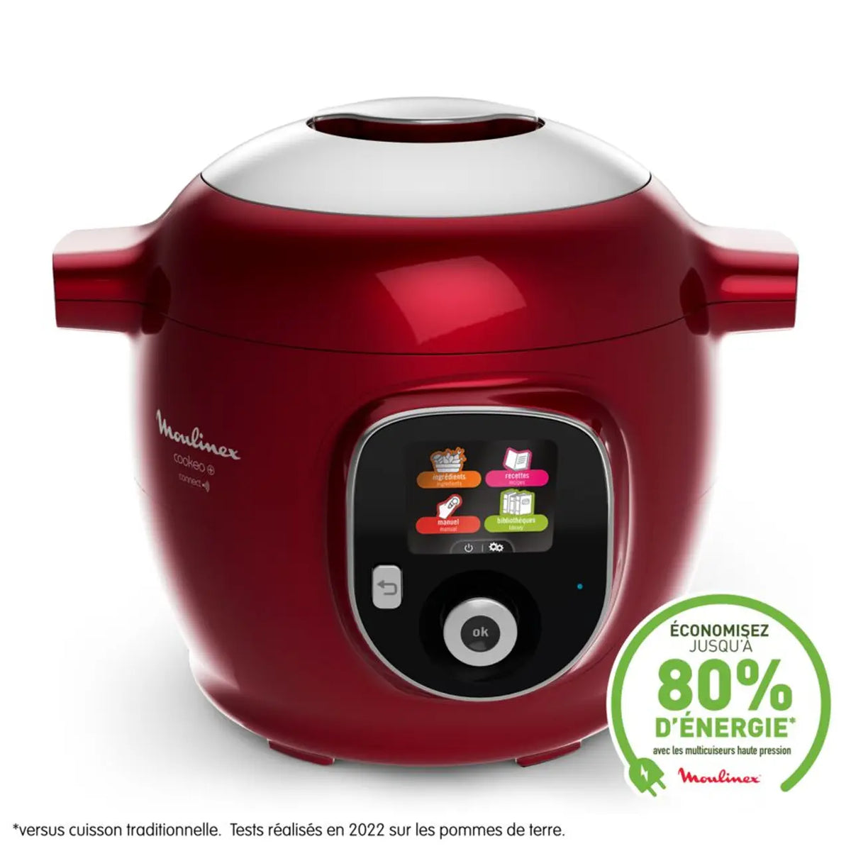 Moulinex CE85B510 Cookeo + 6L Rouge – Multicuiseur intelligent