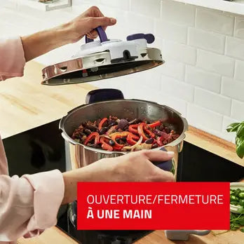 Seb Clipso Minut' Perfect P4624800 – Autocuiseur 7,5L Violet