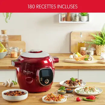 Moulinex CE85B510 Cookeo + 6L Rouge – Multicuiseur intelligent