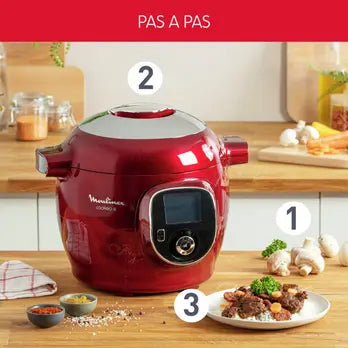 Moulinex CE85B510 Cookeo + 6L Rouge – Multicuiseur intelligent
