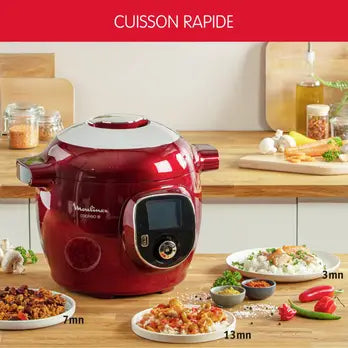 Moulinex CE85B510 Cookeo + 6L Rouge – Multicuiseur intelligent
