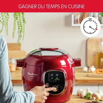 Moulinex CE85B510 Cookeo + 6L Rouge – Multicuiseur intelligent