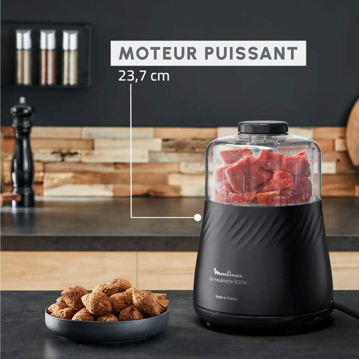 Moulinex – DP710810 – Moulinette Hachoir Électrique - Puissance 800 W et Bol 1,7 L