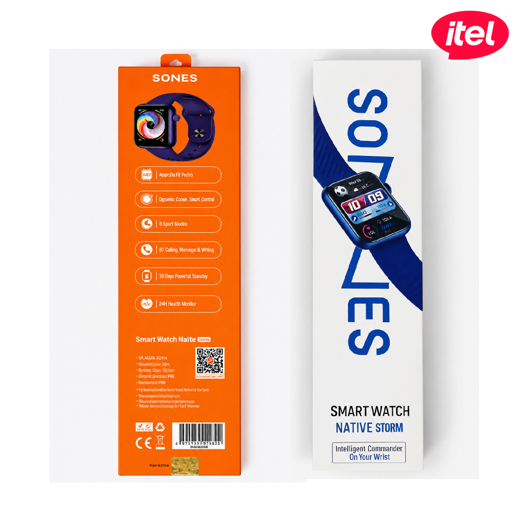 Montre Connectée Itel Sones Smart Watch Native Storm (Modèle ISW-011)