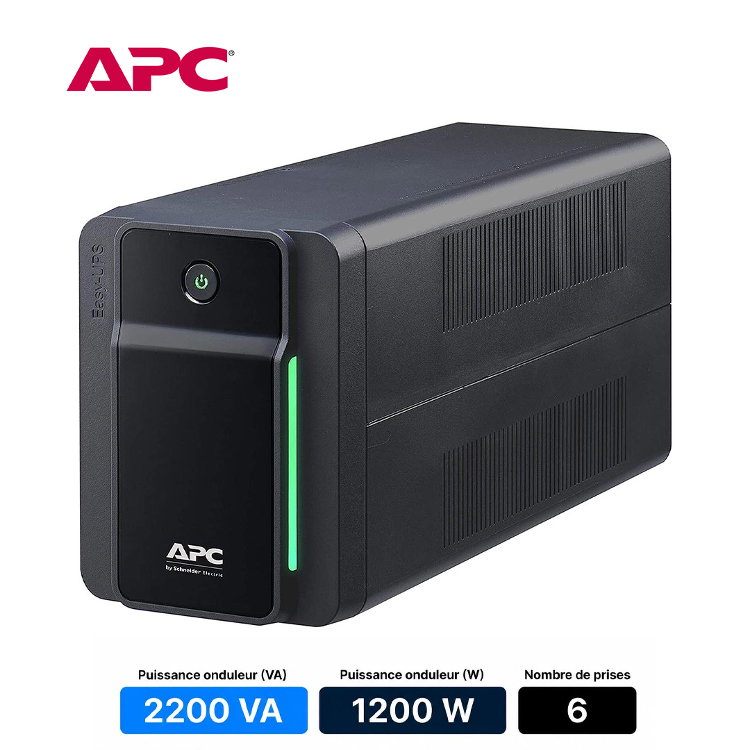 Onduleur APC Easy UPS BVX2200LI - 2200VA / 1200W (6 Prises IEC)