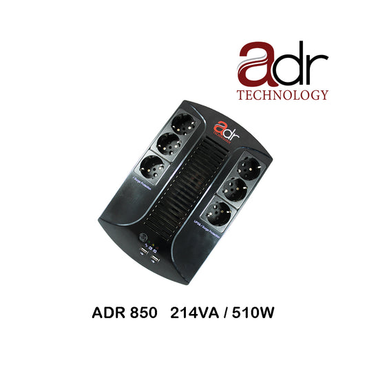 Onduleur UPS ADR214 Interactif en Ligne – 850VA / 510W | Régulateur AVR